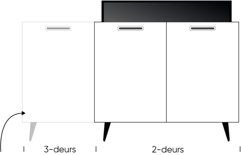 TV lift meubel size scandinavian