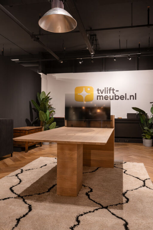 TV lift meubel tafel met verborgen tv